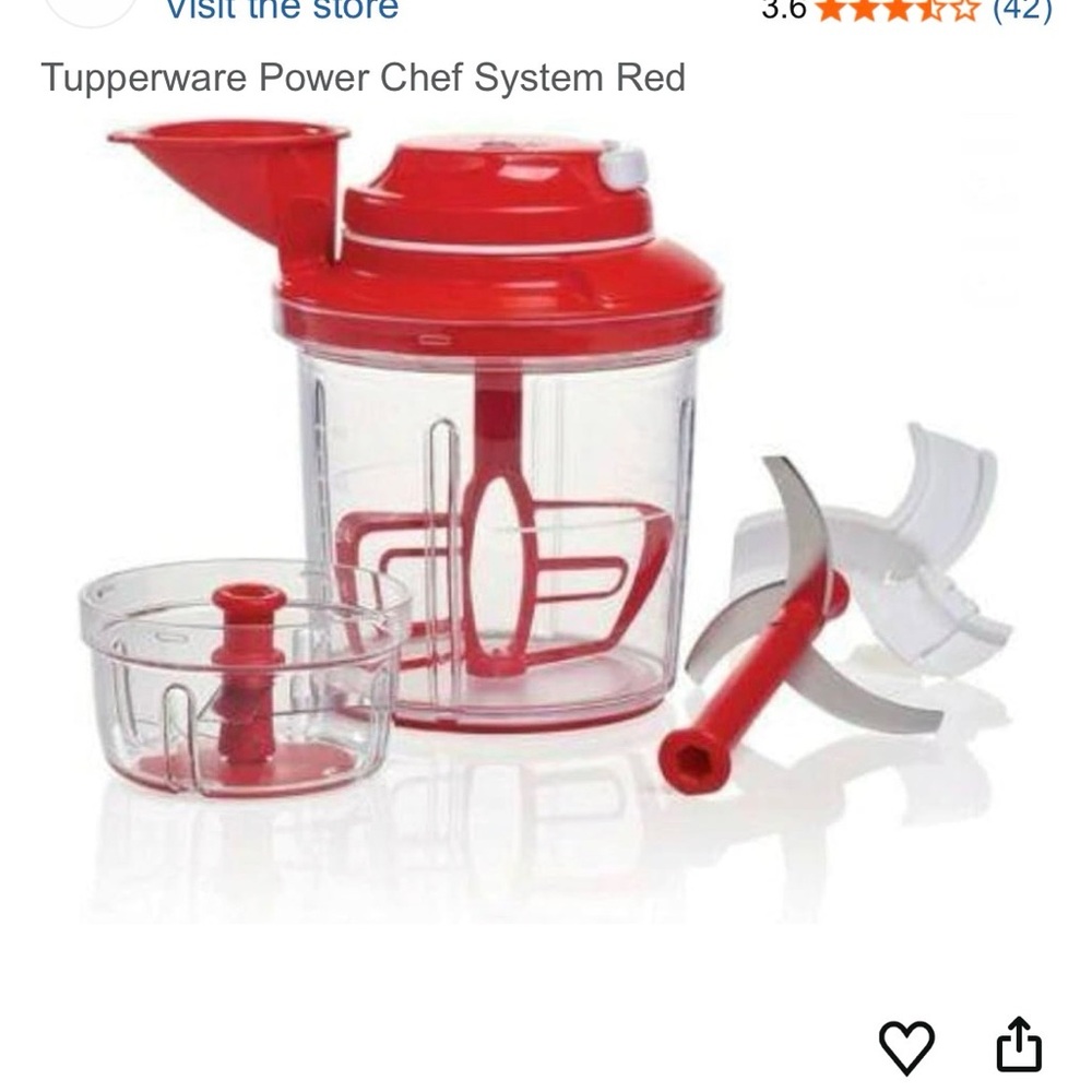 Tupperware Power Chef System - Bold Red